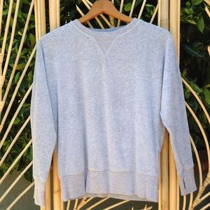 Girls Gray Z by Zelle Velour Batwing Shirt